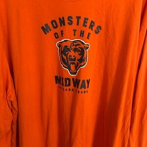 Orange Chicago Bears Long Sleeve Shirt